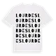 Lourdes ordlek t-shirt