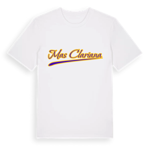 Mas Clariana baseball t-shirt – ekologisk bomull t-shirt från Pinshirt
