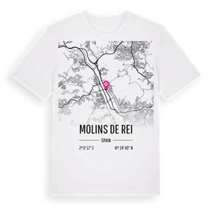 Molins de Rei karta t-shirt – ekologisk bomull t-shirt från Pinshirt