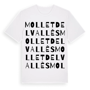Mollet del Vallès ordlek t-shirt – ekologisk bomull t-shirt från Pinshirt
