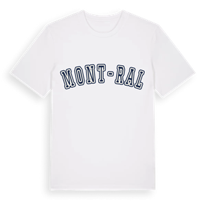 Mont-ral college t-shirt – ekologisk bomull t-shirt från Pinshirt