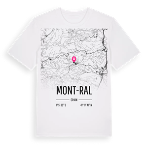 Mont-ral karta t-shirt – ekologisk bomull t-shirt från Pinshirt