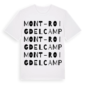 Mont-roig del Camp ordlek t-shirt – ekologisk bomull t-shirt från Pinshirt