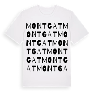 Montgat ordlek t-shirt – ekologisk bomull t-shirt från Pinshirt