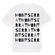 Montserrat ordlek t-shirt
