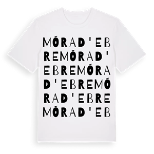 Móra d'Ebre ordlek t-shirt – ekologisk bomull t-shirt från Pinshirt