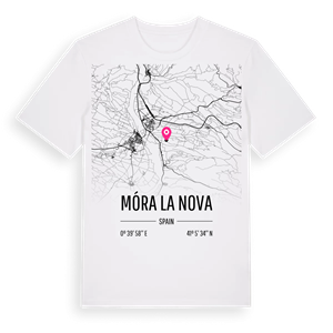 Móra la Nova karta t-shirt – ekologisk bomull t-shirt från Pinshirt