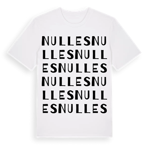 Nulles ordlek t-shirt – ekologisk bomull t-shirt från Pinshirt
