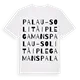 Palau-solità i Plegamans ordlek t-shirt