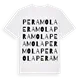 Peramola ordlek t-shirt
