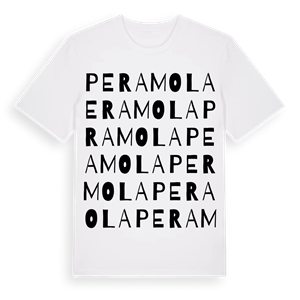 Peramola ordlek t-shirt – ekologisk bomull t-shirt från Pinshirt