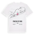 Pineda de Mar karta t-shirt