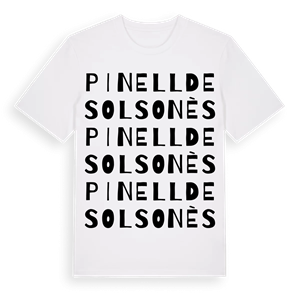Pinell de Solsonès ordlek t-shirt – ekologisk bomull t-shirt från Pinshirt