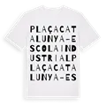 Plaça Catalunya-Escola Industrial ordlek t-shirt