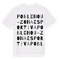 Poble Nou-Zona Esportiva ordlek t-shirt