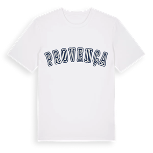 Provença college t-shirt – ekologisk bomull t-shirt från Pinshirt