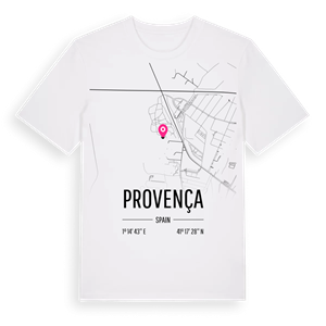 Provença karta t-shirt – ekologisk bomull t-shirt från Pinshirt