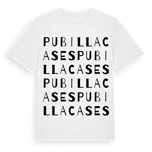 Pubilla Cases ordlek t-shirt – ekologisk bomull t-shirt från Pinshirt