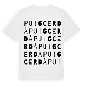 Puigcerdà ordlek t-shirt – ekologisk bomull t-shirt från Pinshirt