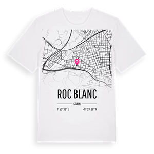 Roc Blanc karta t-shirt – ekologisk bomull t-shirt från Pinshirt