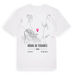 Rodal de Togores karta t-shirt – ekologisk bomull t-shirt från Pinshirt