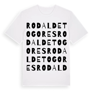 Rodal de Togores ordlek t-shirt – ekologisk bomull t-shirt från Pinshirt