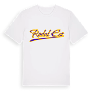 Rodal Est baseball t-shirt – ekologisk bomull t-shirt från Pinshirt