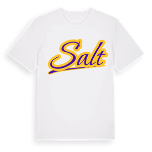 Salt baseball t-shirt – ekologisk bomull t-shirt från Pinshirt