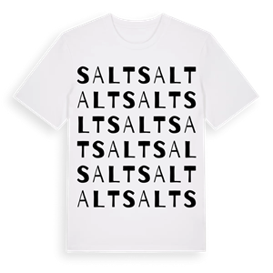 Salt ordlek t-shirt – ekologisk bomull t-shirt från Pinshirt