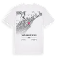 Sant Adrià de Besòs karta t-shirt