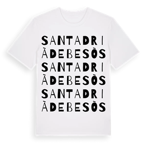 Sant Adrià de Besòs ordlek t-shirt – ekologisk bomull t-shirt från Pinshirt