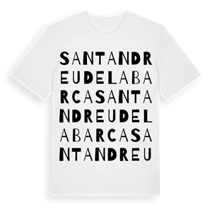 Sant Andreu de la Barca ordlek t-shirt – ekologisk bomull t-shirt från Pinshirt