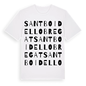 Sant Boi de Llobregat ordlek t-shirt – ekologisk bomull t-shirt från Pinshirt