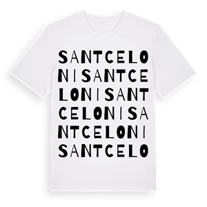 Sant Celoni ordlek t-shirt – ekologisk bomull t-shirt från Pinshirt
