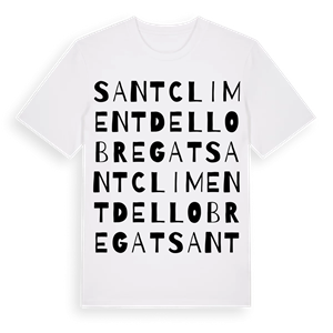 Sant Climent de Llobregat ordlek t-shirt – ekologisk bomull t-shirt från Pinshirt
