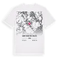 Sant Cugat del Vallès karta t-shirt