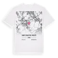 Sant Cugat del Vallès karta t-shirt