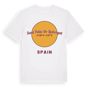 Sant Feliu de Llobregat cirkel t-shirt – ekologisk bomull t-shirt från Pinshirt