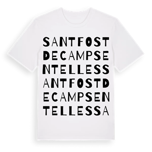 Sant Fost de Campsentelles ordlek t-shirt – ekologisk bomull t-shirt från Pinshirt