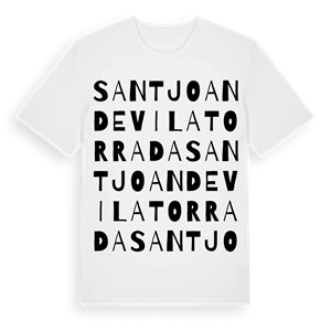 Sant Joan de Vilatorrada ordlek t-shirt – ekologisk bomull t-shirt från Pinshirt