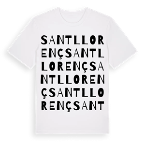 Sant Llorenç ordlek t-shirt – ekologisk bomull t-shirt från Pinshirt