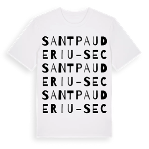 Sant Pau de Riu-sec ordlek t-shirt – ekologisk bomull t-shirt från Pinshirt