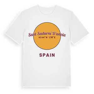 Sant Sadurní d'Anoia cirkel t-shirt – ekologisk bomull t-shirt från Pinshirt