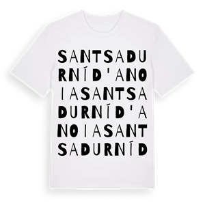 Sant Sadurní d'Anoia ordlek t-shirt – ekologisk bomull t-shirt från Pinshirt