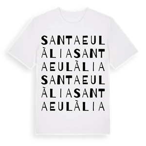 Santa Eulàlia ordlek t-shirt – ekologisk bomull t-shirt från Pinshirt