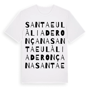 Santa Eulàlia de Ronçana ordlek t-shirt – ekologisk bomull t-shirt från Pinshirt