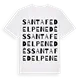 Santa Fe del Penedès ordlek t-shirt