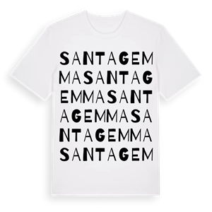Santa Gemma ordlek t-shirt – ekologisk bomull t-shirt från Pinshirt