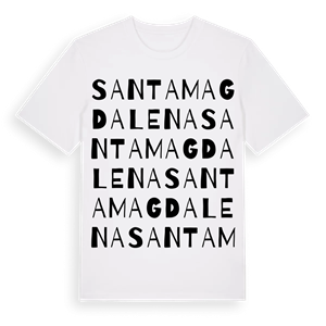 Santa Magdalena ordlek t-shirt – ekologisk bomull t-shirt från Pinshirt