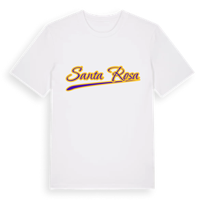 Santa Rosa baseball t-shirt – ekologisk bomull t-shirt från Pinshirt